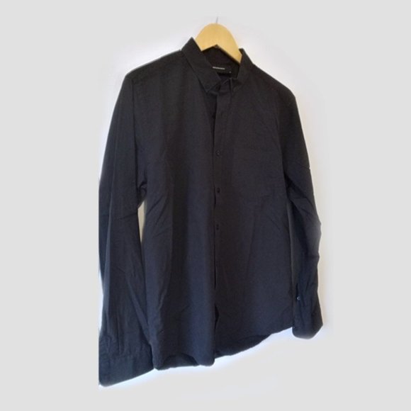 PEAK PERFORMANCE - Dean Pop Black cotton shirt - Sz. M - Picture 1 of 8